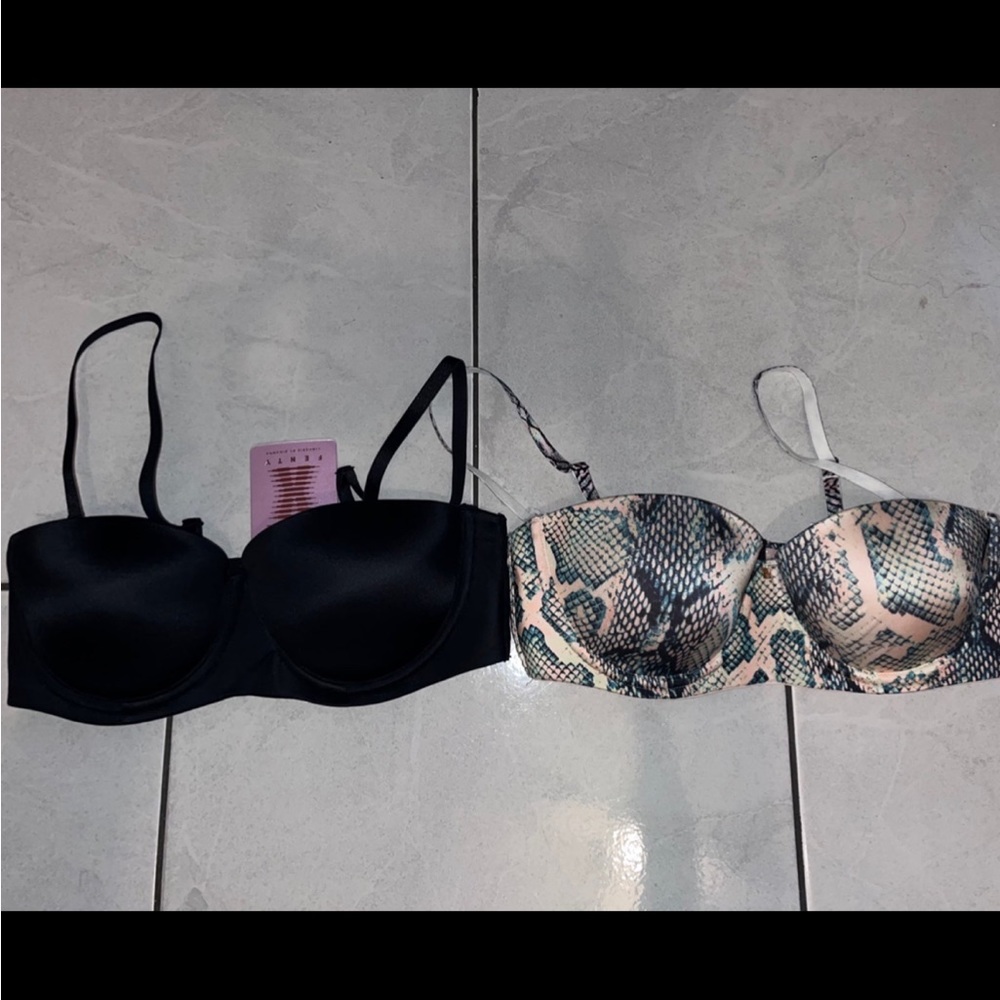SAVAGE X FENTY 34C strapless bra bundle